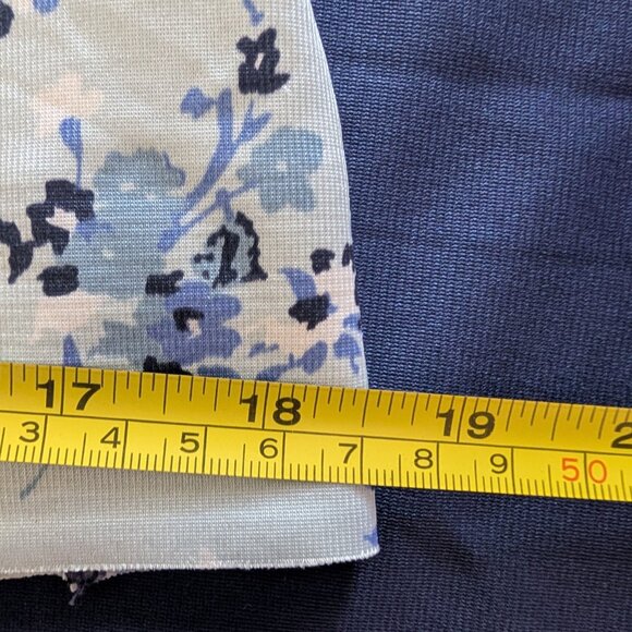 Ruby Ribbon Lace Full Support Bra tank Size 40 Lt Blue with Flowers Like New - Picture 4 of 9